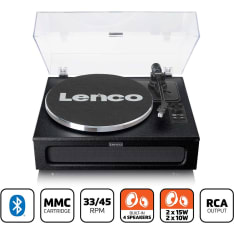 Lenco LS-430 Turntable with 4 built-in speakers