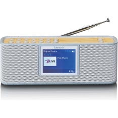 Lenco PDR-046GY 2.4" colour DAB/FM radio with Bluetooth speaker