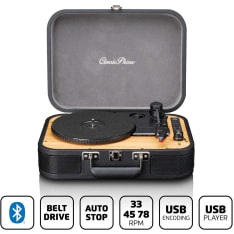 Lenco TT-116BK Retro Bluetooth turntable with built-in speakers