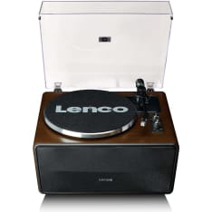 Lenco LS-470WA Turntable with 4 built-in speakers and bluetooth reception Walnut