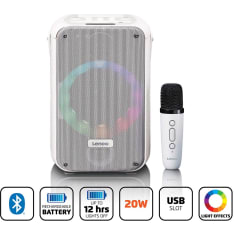 Lenco BTC-060WH wireless karaoke system