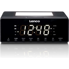 Lenco CR-540BK Yövalolla varustettu kelloradio
