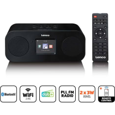 Lenco DIR-121BK DAB+, FM and Bluetooth internet radio