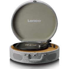 Lenco LS-66GY Wooden retro turntable with built-in speakers