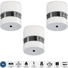 Alecto SD1020 3X minipalovaroitin 10 vuoden paristolla