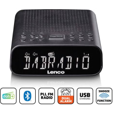 Lenco CR-606BK Bluetooth DAB-FM clock radio