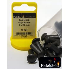 PALOKÄRKI Kupukanta 8 x 20 mm 15 kpl Teräsniitti