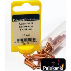 FIRE TIP Dome base 3 x 16 mm 20 pcs Copper rivet