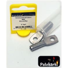 Fire tip M6 2 pcs galvanized eye screw
