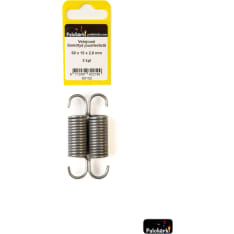 Fire tip Tension spring Galvanized spring steel 60 x 15 x 2,0 mm 2 pcs