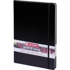 Sketchbook Black 12 x 12 cm 140 g 80 Sheets