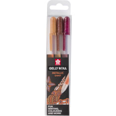 Sakura Gelly Roll Metallic Shiny 3-setti geelikynä