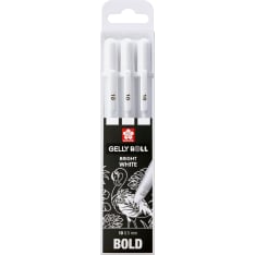 Sakura Gelly Roll Bright White 3-setti geelikynä