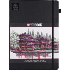 Sketch/note book 21 x 29.7 cm 80 pages crème white paper 140g