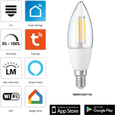 Alecto SMARTLIGHT130 filament LED lamp with Wi-Fi