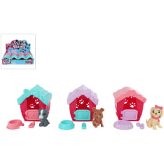POCKET MONEY Dog in playhouse with accessories 3asst.