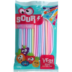 Becky's Sour party Straws 144 g