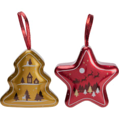 Becky's Star/Fir Tree 30g chocolate decorations