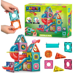 Magnetic building tiles, 78 pieces