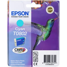 Epson T0802 syaani mustepatruuna
