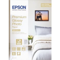 Epson Premium Glossy Photo Paper A4 15 kpl valokuvapaperi