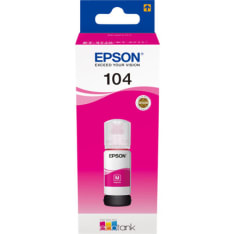 Epson 104 EcoTank magenta mustepullo