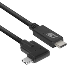 ACT USB C-C 1 m kulmakaapeli