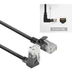 ACT CAT6A verkkokaapeli, kulma ylös