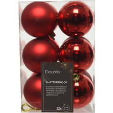 Decoris 12 kpl joulupallot