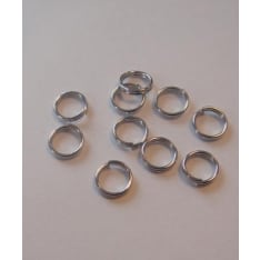 6 mm 10 kpl kaksinkertainen metallirengas