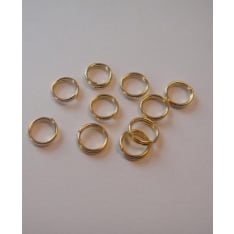 6 mm 10 kpl kaksinkertainen metallirengas