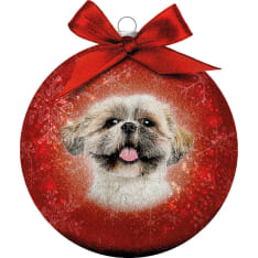 Plenty Huurre Shih Tzu Christmas Ball