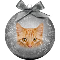 Plenty Huurre Red Cat Christmas Ball