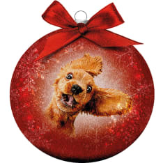 Plenty Huurre Funny Dog Christmas Ball