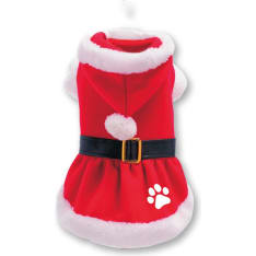 Plenty Tassu Red Female Dog Christmas Costume