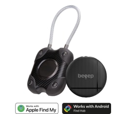 Beeep OneTag Apple Find My & Android vesitiivis lukko paikantimella