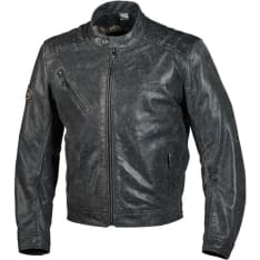 Grand Canyon Bikewear Laxey musta nahkatakki
