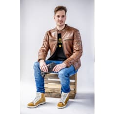 Grand Canyon Bikewear Logan iso koko ruskea nahkatakki