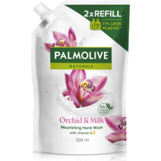 Palmolive Naturals Milk & Orchid 500 ml nestesaippua täyttöpussi