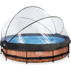 Exit 360x76 cm pool set + dome