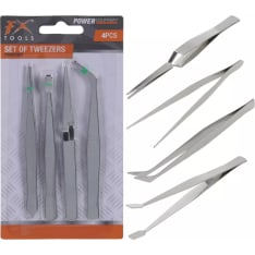 FX Tools 4-piece tweezer set