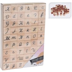 Stamp Set 54-piece wooden letter stamp set