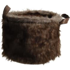 H&S faux fur basket