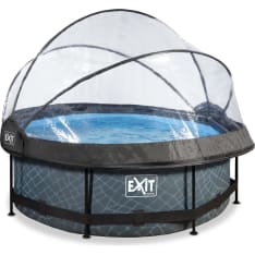 Exit 244x76 cm pool set + dome