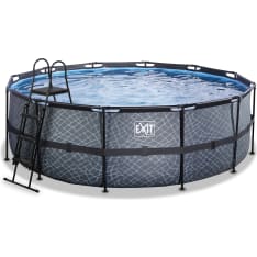 Exit 427x122 cm swimming pool with filter pump