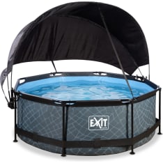 Exit 244x76 cm pool set + canopy