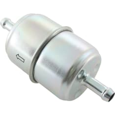 WhisperPower metal fuel filter between the hoses