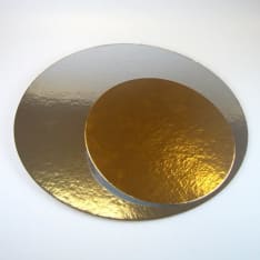 FunCakes round cake stand silver/gold 3pcs, 30cm