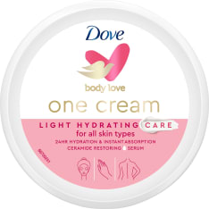 Dove Light Hydration 250 ml vartalovoidepurkki