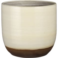 Mica Nora ruukku valkoisella lasitteella